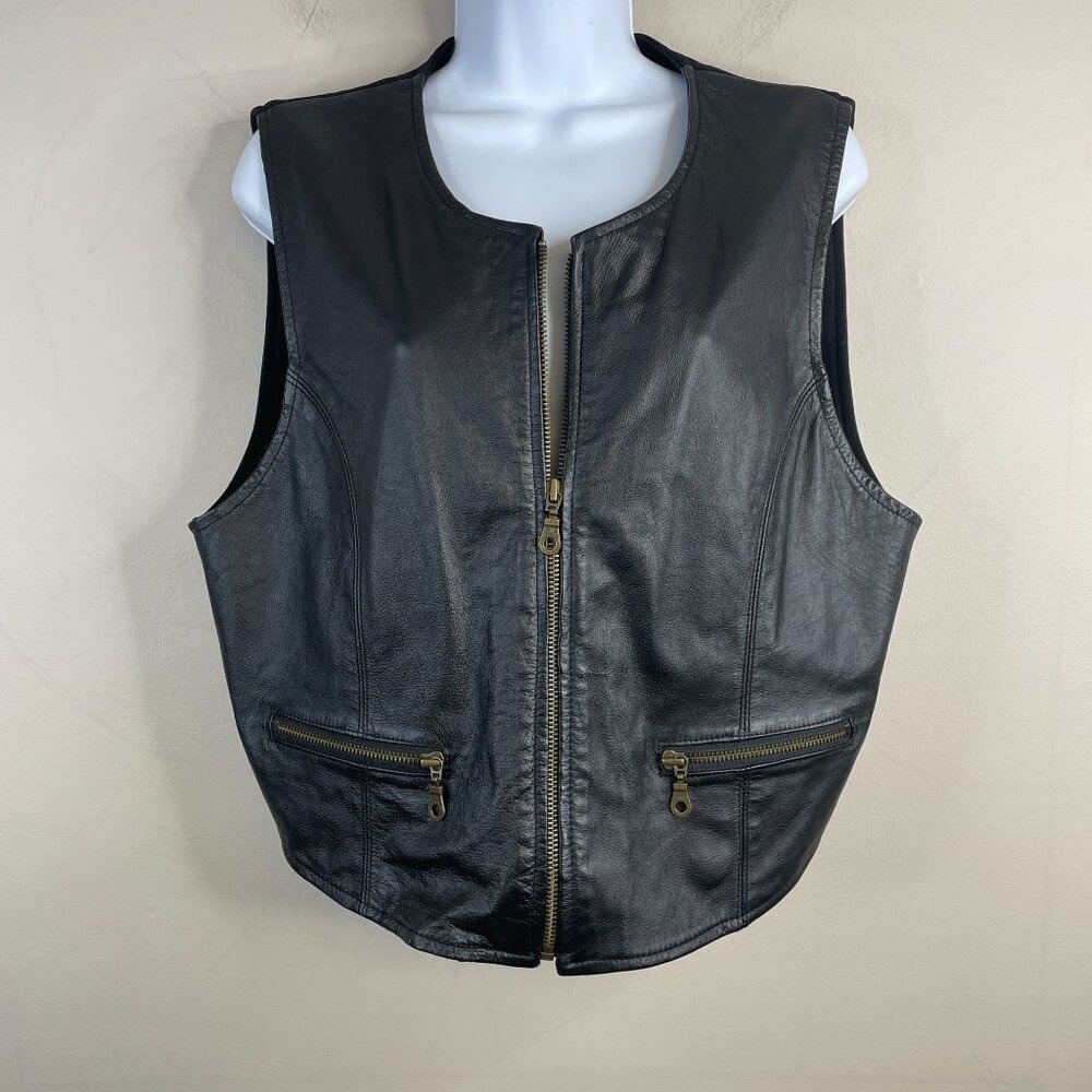 Vintage Boho Indie Leather Vest 14 Moto Festival Edgy Concert Retro Urban Chic